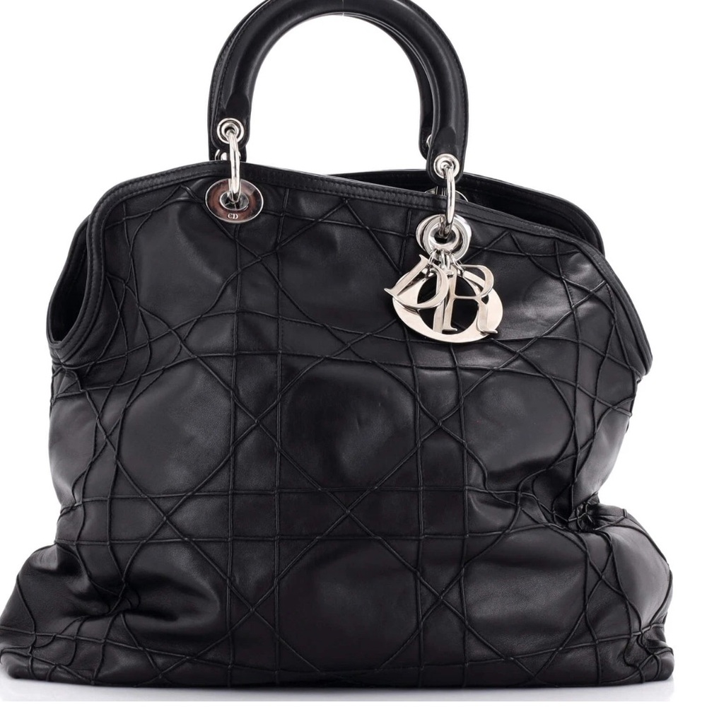 Dior Black Cannage Granville  with Silver Hardware - Picture 5 of 11